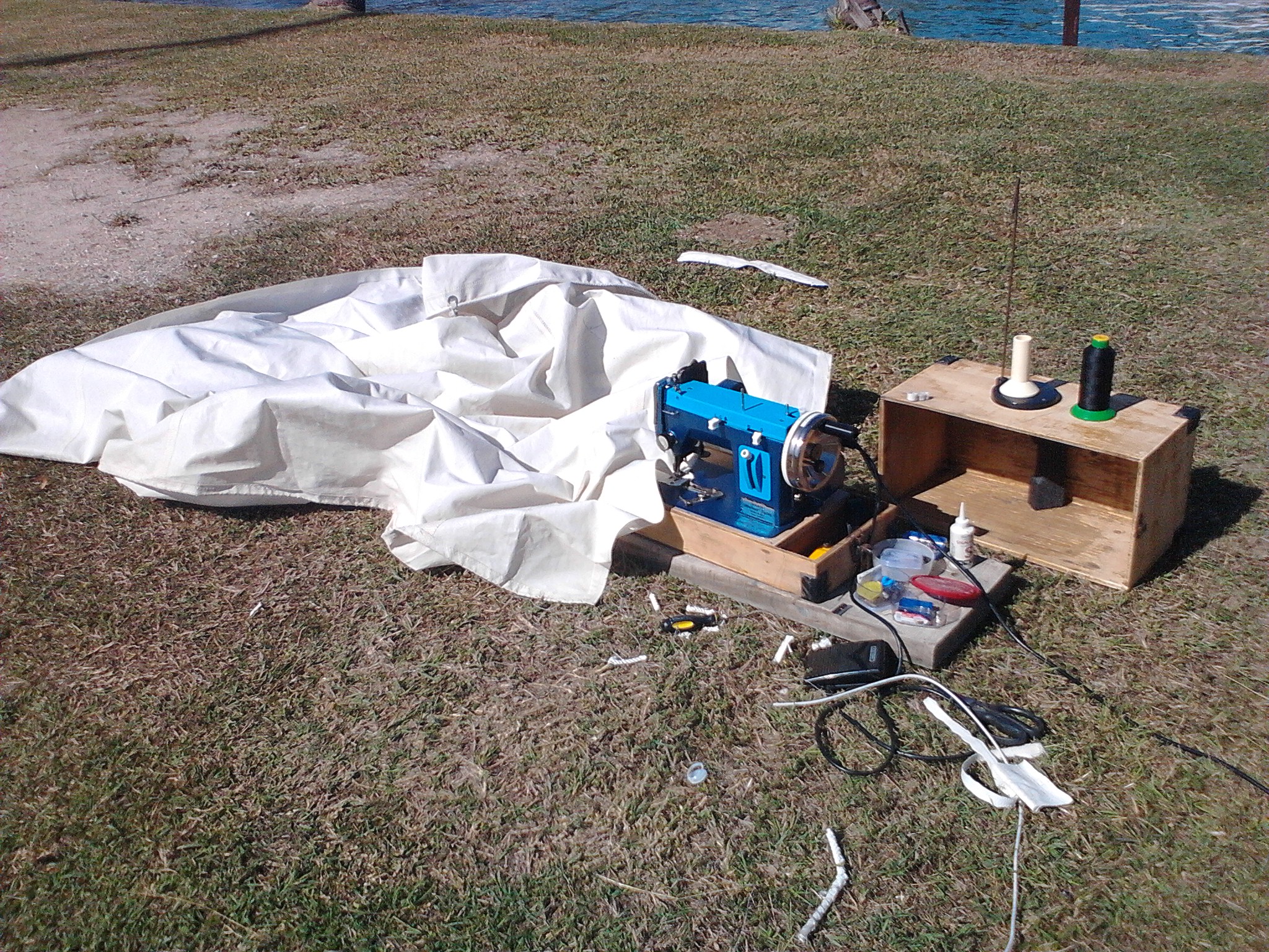 Sewing al Fresco