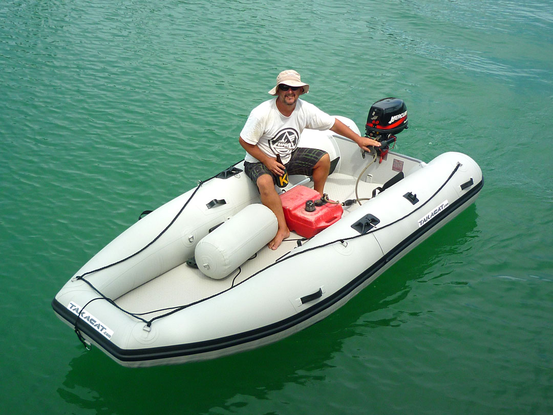 Steve christens the new dink