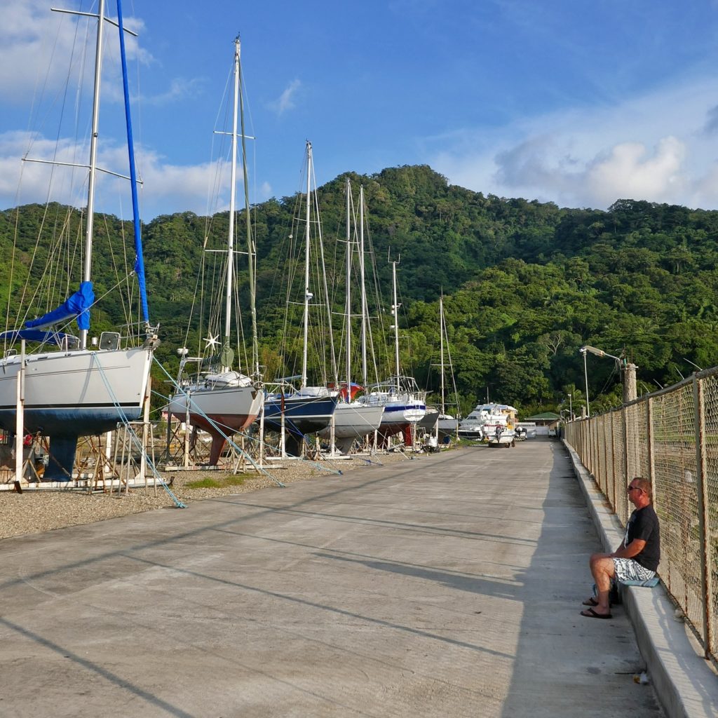Beer O'clock in the boatyard